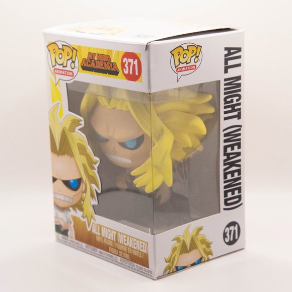 Funko Pop Vinyl MHA My Hero Academia All Might Weakened #371 (in Box GUC) - Picture 2 of 7
